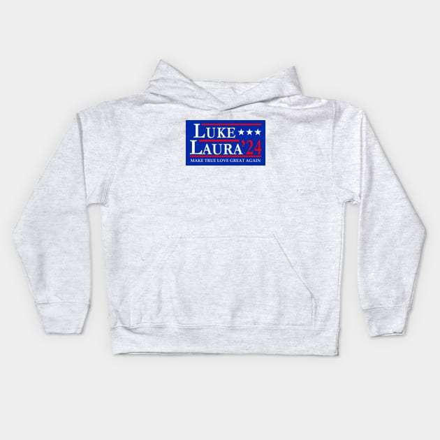 Luke and Laura True Love in 2024 Kids Hoodie by Electrovista